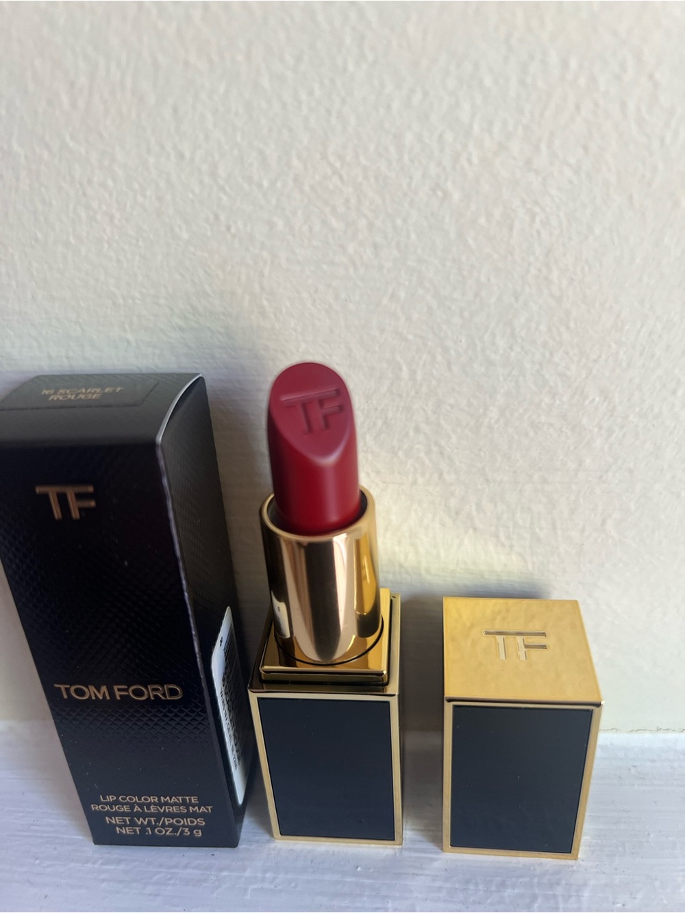TOM FORD Lip Color Matte Lipstick SCARLET ROUGE 16 NIB